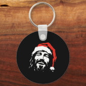 I Love Jesus Christmas Green  Schlüsselanhänger (Vorderseite)