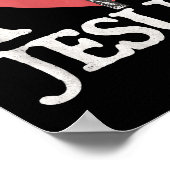 I Love Jesus Retro Christian Religious For Men Wom Poster (Ecke)