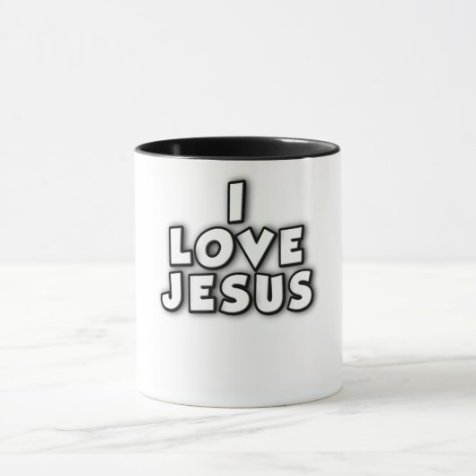I Love Jesus Tasse (Zentrum)