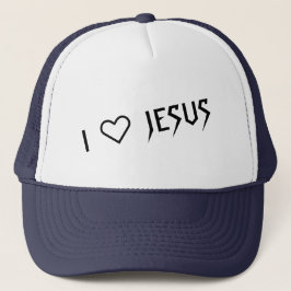 "I LOVE JESUS" TRUCKER HAT BY 303TATTOO TRUCKERKAPPE