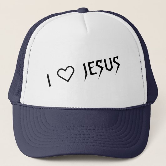 "I LOVE JESUS" TRUCKER HAT BY 303TATTOO TRUCKERKAPPE (Vorderseite)