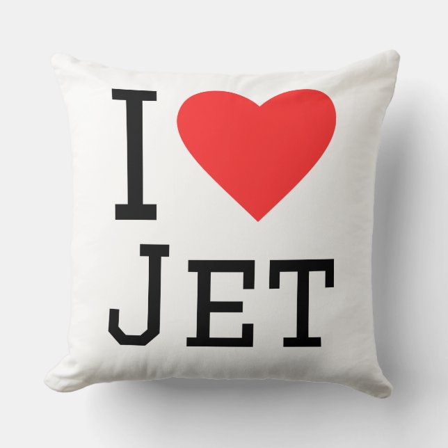 I love jet kissen (Vorderseite)
