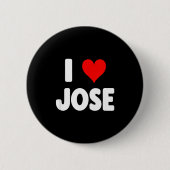 I Love Jose - Heart Button (Vorderseite)