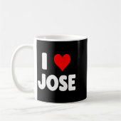I Love Jose - Heart  Kaffeetasse (Links)