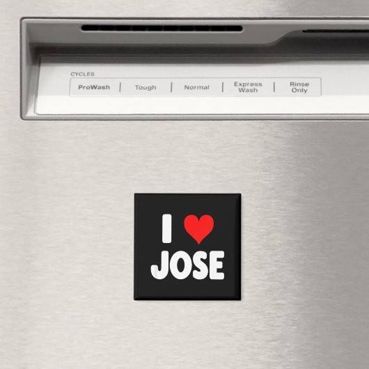 I Love Jose - Heart  Magnet (In Situ (Geschirrspüler))