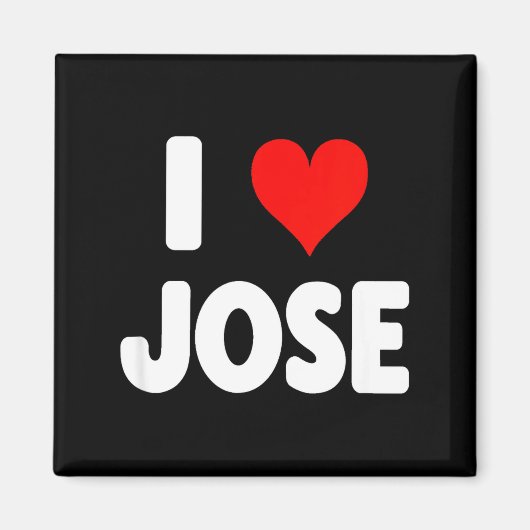 I Love Jose - Heart Magnet (Vorne)