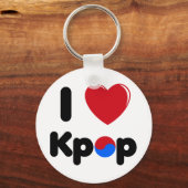 I love K-pop keychain Schlüsselanhänger (Vorderseite)