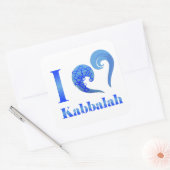 I love Kabbalah Rectangular Sticker (Umschlag)