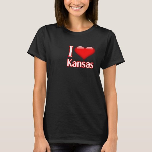 I Love Kansas T-Shirt (Vorderseite)