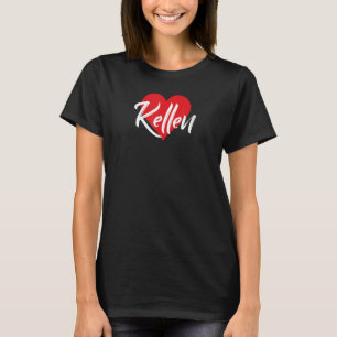 I Love Kellen First Name I Heart Named T-Shirt