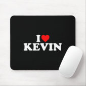 I Love Kevin - Heart Long Sleeve Mousepad (Mit Mouse)