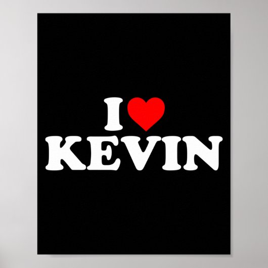 I Love Kevin - Heart Long Sleeve Poster (Vorne)