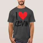 I Love Kevin Name Personalized Men Guy BFF Friend T-Shirt<br><div class="desc">I Love Kevin Name Personalized Men Guy BFF Friend Heart Boy Gift. Perfect gift for your dad,  mom,  papa,  men,  women,  friend and family members on Thanksgiving Day,  Christmas Day,  Mothers Day,  Fathers Day,  4th of July,  1776 Independent day,  Veterans Day,  Halloween Day,  Patrick's Day</div>