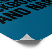 I Love Kickboxing And Naps Shirt Funny Kickbox Say Poster (Ecke)