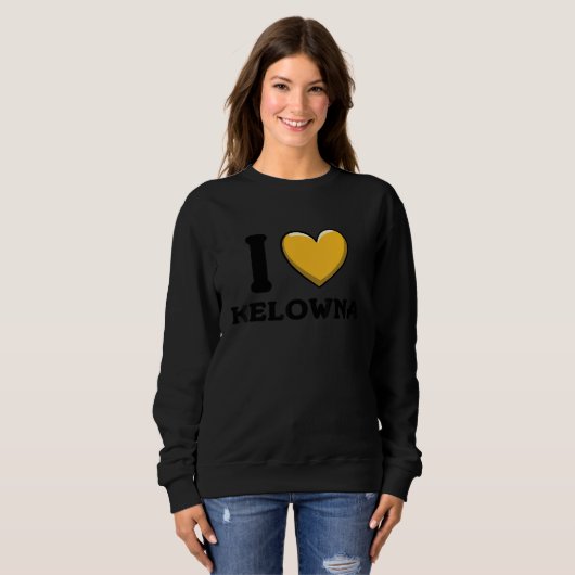 I Love Kitchener Canada Heart Flag Sweatshirt (Vorne ganz)
