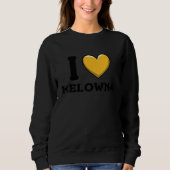 I Love Kitchener Canada Heart Flag Sweatshirt (Vorderseite)