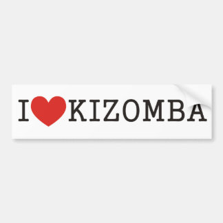 I love Kizomba Autoaufkleber