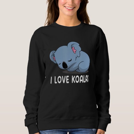I Love Koalas Cute Koala 2 Sweatshirt (Vorderseite)