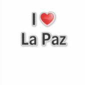 I love La Paz Aufkleber (Vorderseite)