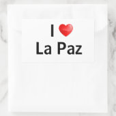 I love La Paz Rechteckiger Aufkleber (Tasche)