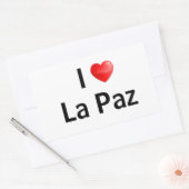 I love La Paz Rechteckiger Aufkleber (Umschlag)
