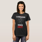 I love labrador since 1971 T-Shirt (Vorne ganz)