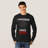 I love labrador since 1975 T-Shirt (Vorne ganz)