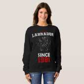 I love labrador since 1981 sweatshirt (Vorne ganz)