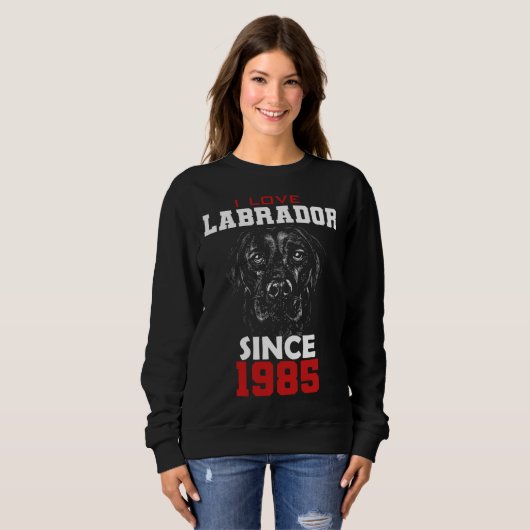 I love labrador since 1985 sweatshirt (Vorne ganz)