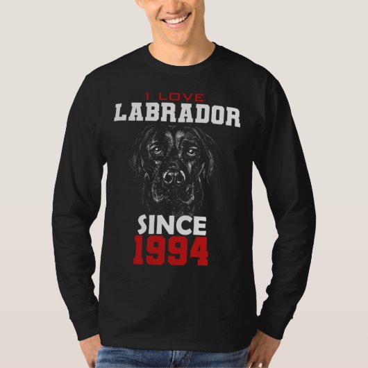 I love labrador since 1994 T-Shirt (Vorderseite)