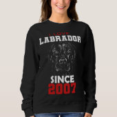 I love labrador since 2007 sweatshirt (Vorderseite)