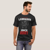 I love labrador since 2007 T-Shirt (Vorne ganz)