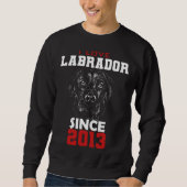 I love labrador since 2013 sweatshirt (Vorderseite)