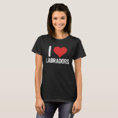 I Love Labradors T-Shirt (Vorne ganz)