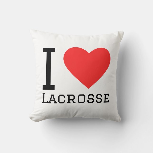 I love lacrosse kissen (Vorderseite)