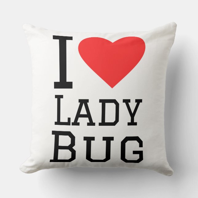 I love lady bug kissen (Vorderseite)