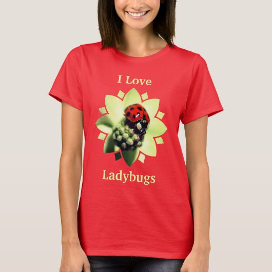 I Love Ladybugs Cute T-Shirt (Vorderseite)