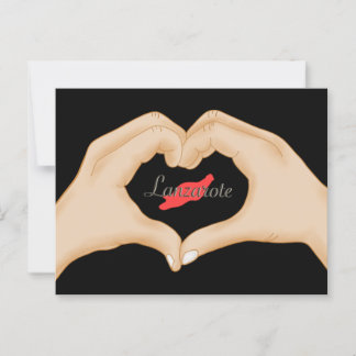 I love Lanzarote Postcard Postkarte