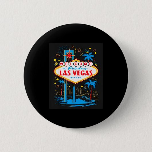 I Love Las Vegas Nevada City Vegas Souvenir Las Ve Button (Vorderseite)