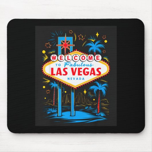 I Love Las Vegas Nevada City Vegas Souvenir Las Ve Mousepad (Vorne)