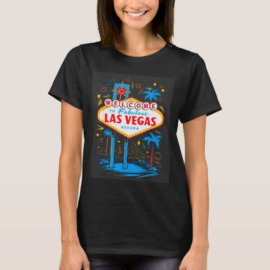 I Love Las Vegas Nevada City Vegas Souvenir Las Ve T-Shirt (Vorderseite)