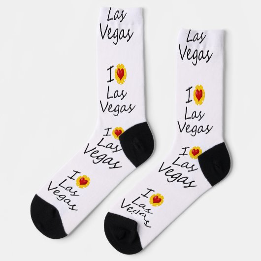 I Love Las Vegas Socken (Linkes Detail)