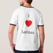 I love Latinas shirt (Schwarz voll)