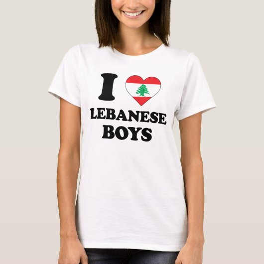 I love Lebanese Boys T-Shirt (Vorderseite)