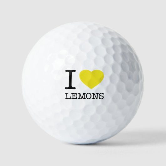 I LOVE LEMONS GOLFBALL (Vorderseite)