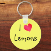 I Love Lemons Schlüsselanhänger (Vorderseite)