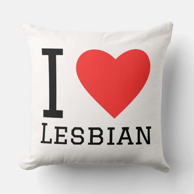I love lesbian kissen (Vorderseite)