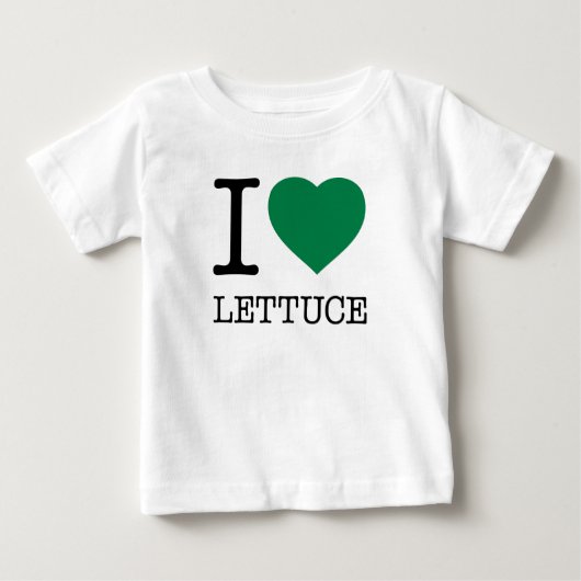 I LOVE LETTUCE BABY T-SHIRT (Vorderseite)