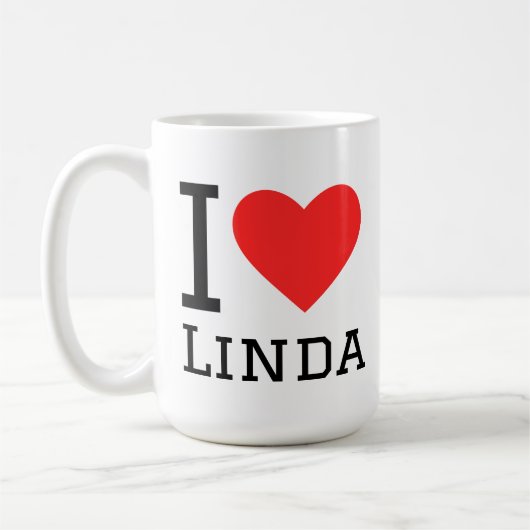 I love linda kaffeetasse (Links)
