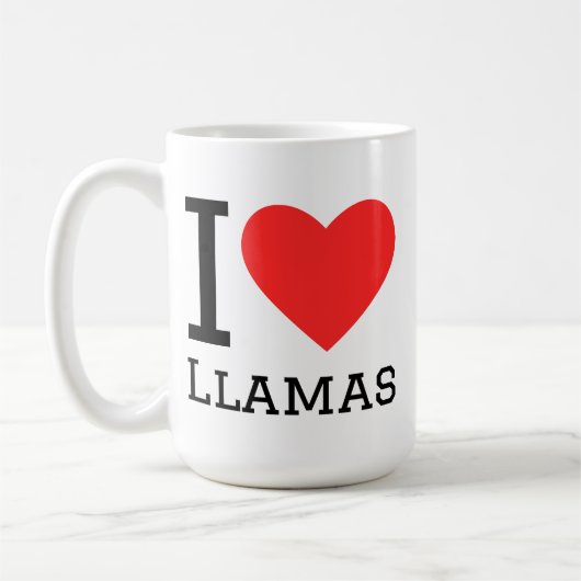 I love llamas kaffeetasse (Links)